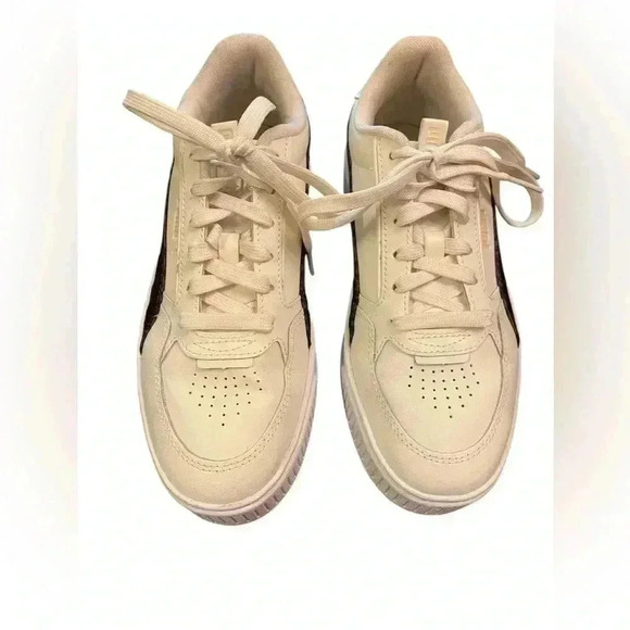 Puma Karmen Rebelle Sneaker in Cream and Animal Print Size 8.5 - Picture 3 of 10